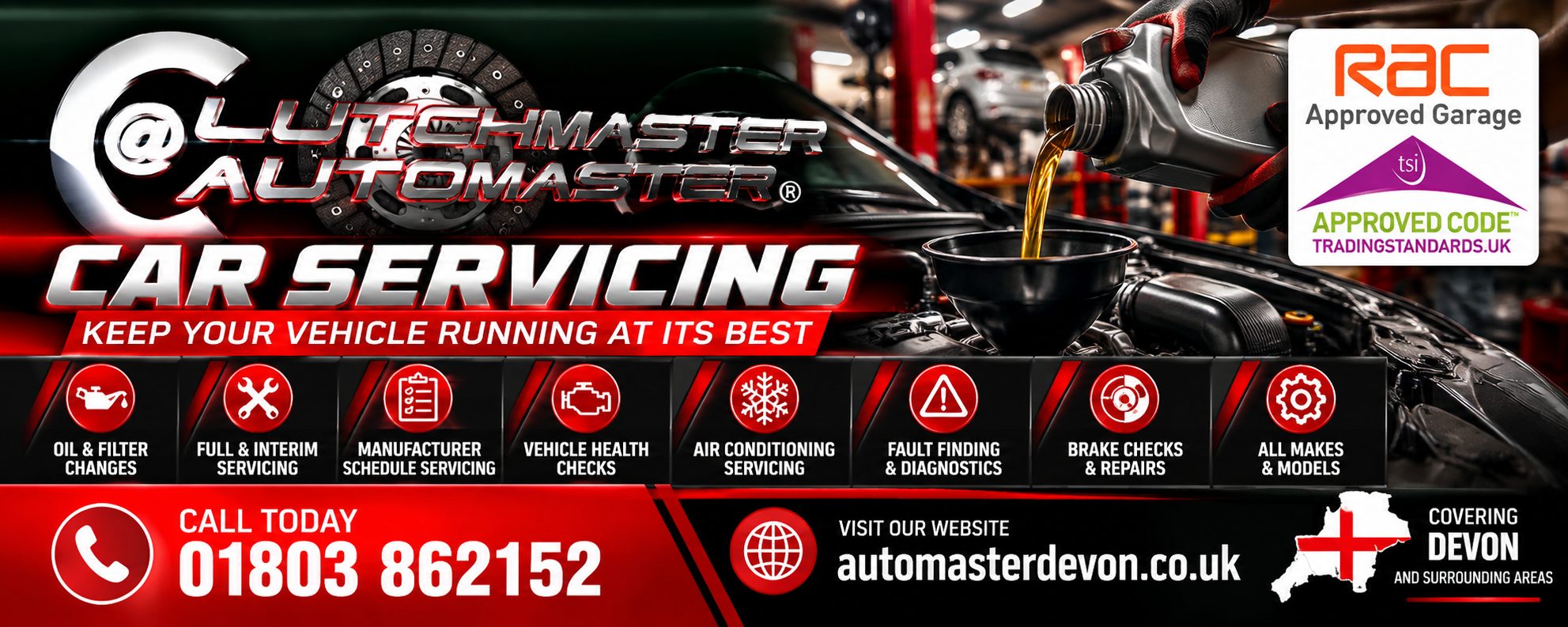 Car servicing in Devon